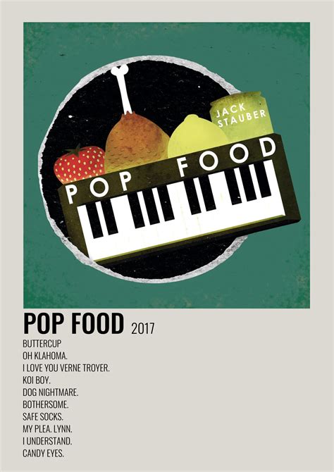 Jack Stauber - Pop Food | Music poster ideas, Music poster design, Music album covers