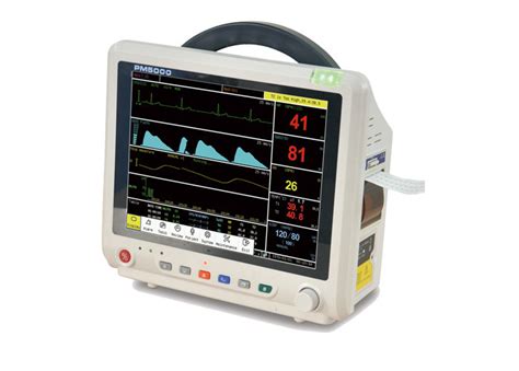 ISO White LED Vital Signs Patient Monitor ECG Spo2 RESP Hospital Vitals Machine