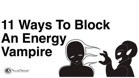 11 Ways To Block An Energy Vampire | Energy vampires, Emotional vampire ...