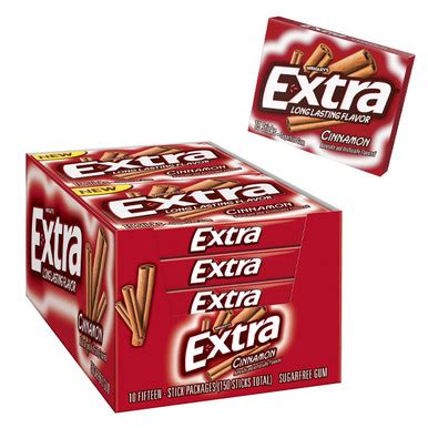 Wrigley's Extra Gum - Cinnamon - 10ct Display Box