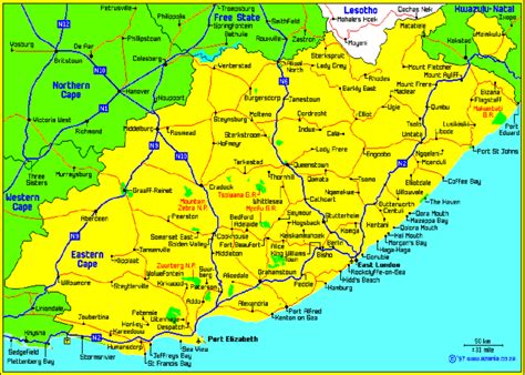 The Eastern Cape Province map showing the study areas. Source: Google... | Download Scientific ...