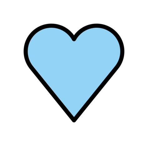 Blue Heart Emoji Transparent