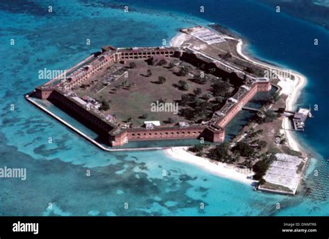 Aerial view of Fort Jefferson: Garden Key, Dry Tortugas, Florida Stock Photo: 64997386 - Alamy