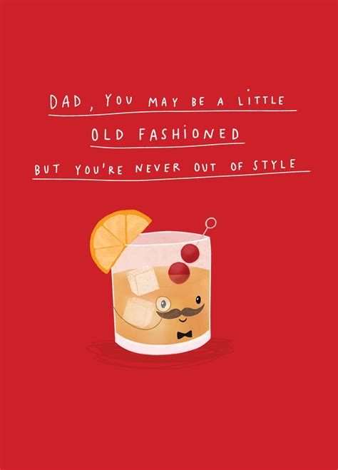 Dad Old Fashioned Card | Scribbler