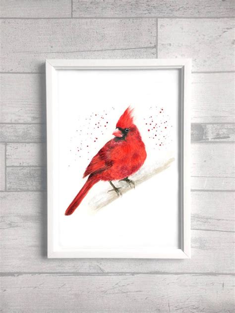 Cardinal Art Cardinal Bird Cardinal Print Cardinal Gifts | Etsy