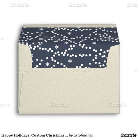 Happy Holidays. Custom Christmas Envelopes | Zazzle.com | Christmas ...