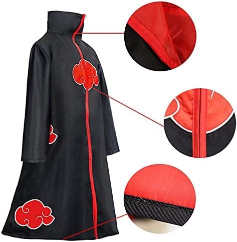 Akatsuki Cloak Itachi Kids Naruto Cosplay Costumes Cloak Akatsuki Robe Capes Halloween Cosplay ...