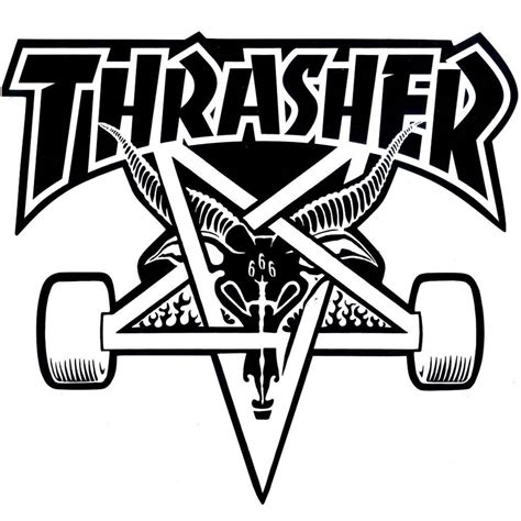 [OC] Thrasher logo stencil I made as a someone's request [X-post] /r ...