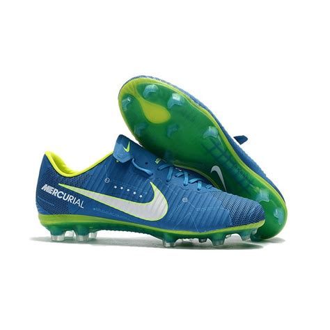 Neymar Nike Mercurial Vapor 11 FG Football Shoes - Blue White