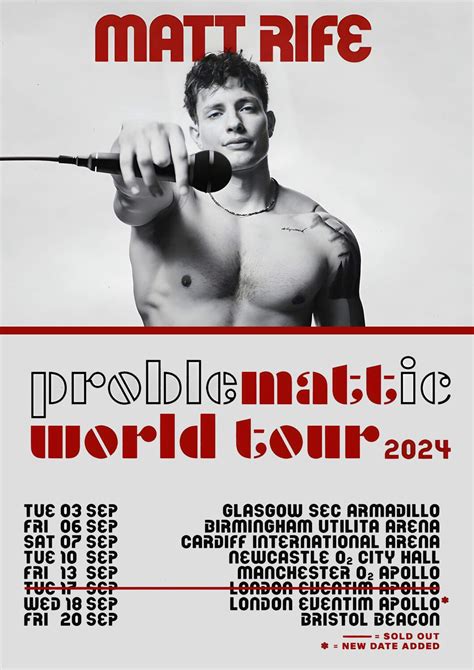 Matt Rife Tour 2024 Schedule Calendar - Hedda Krissie