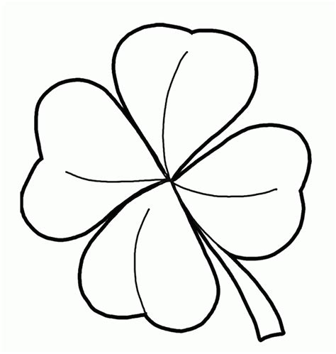 Four Leaf Clover Coloring Pages - Best Coloring Pages For Kids