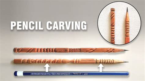 How to carve a Pencil | Pencil Carving | Art on Pencil | Carving ️ ...