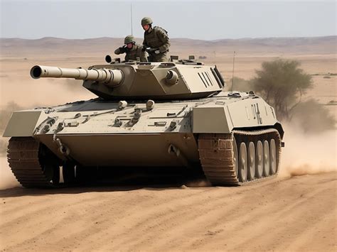 Premium AI Image | Merkava Tank on Land for Action