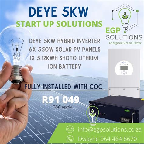 Solar Power Packages | EGP Solutions - Solar Company/ Solar Installers Pretoria