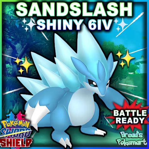 Alolan SANDSLASH Ultra Shiny 6IV / Pokemon Sword and Shield / - Etsy