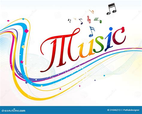 Abstract Colorful Music Text Background Stock Photos - Image: 31046213