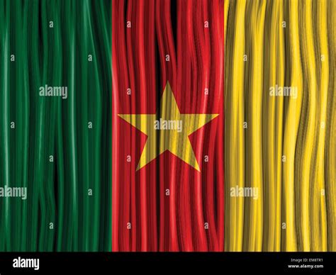 Cameroon fabric flag Stock Vector Images - Alamy