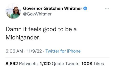 Common Gretchen Whitmer W : r/WhitePeopleTwitter