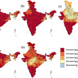 Spatial distribution of Kharif season temperature trends across Indian... | Download Scientific ...