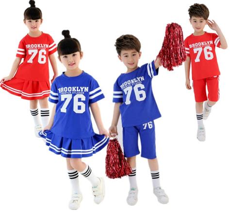 Kids Glee Cheerleader Costumes Set Students School Uniform for Girls ...