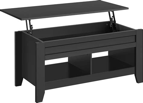 Yaheetech Lift Top Coffee Table with Hidden Storage Compartment & Lower Shelf, Dining Center ...
