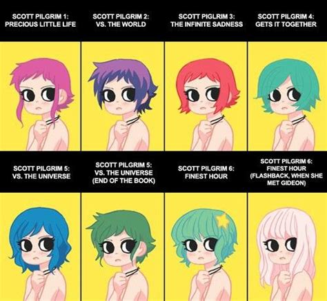 Ramona Flowers hairstyles | Scott pilgrim, Scott pilgrim comic, Scott ...