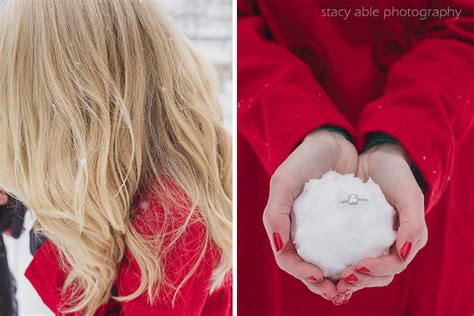 Erin & Brett’s Snowing Midwest Winter Engagement Session | Indianapolis Wedding Photographer ...