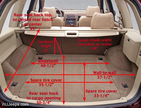 2008 Jeep Grand Cherokee Trunk Dimensions - Home Alqu