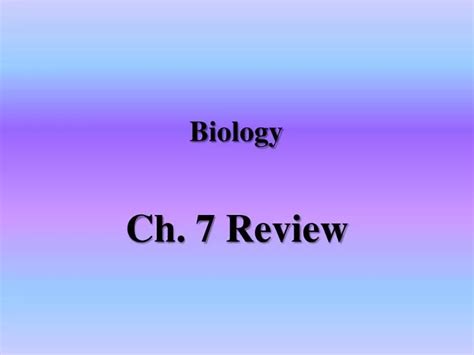 PPT - Biology PowerPoint Presentation, free download - ID:1796818
