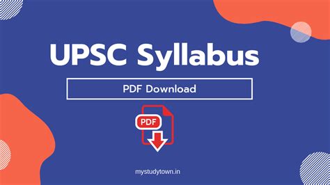 UPSC Syllabus PDF | Prelims & Mains 2024