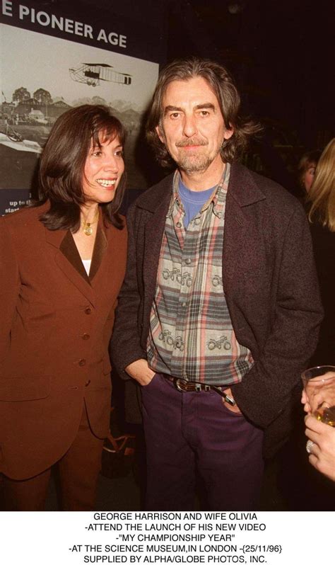 George Harrison And Wife Olivia, Attend The Launch Of His New Video ...