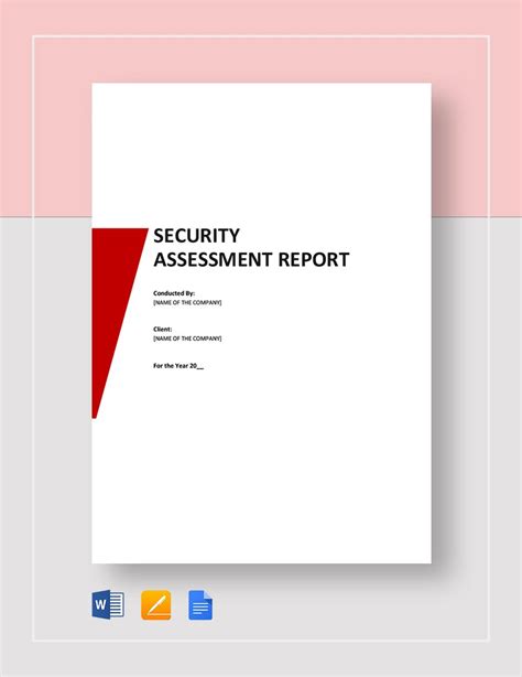 Security Assessment Report Template in Word, Pages, Google Docs - Download | Template.net