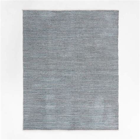 Macon Blue and Ivory Chenille Area Rug 8'x10' + Reviews | Crate ...