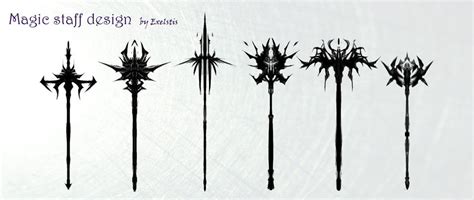 Magic staff design by Exelstis on DeviantArt