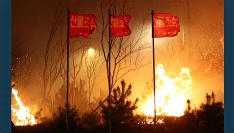 Wind-whipped wildfire prompts evacuations in South Korea border town | Gephardt Daily