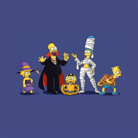 Simpsons Halloween iPad Wallpaper | ipadflava.com