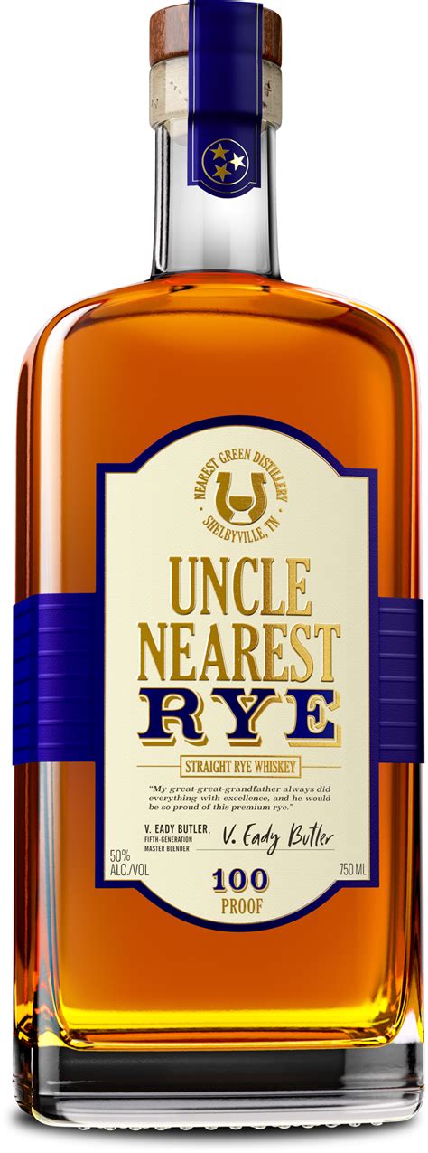 Straight Rye Whiskey - Uncle Nearest Premium Whiskey - 100 Proof from ...