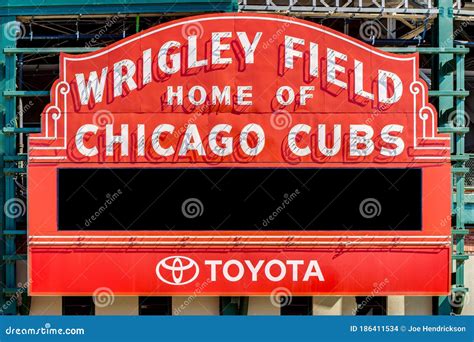 Wrigley Field CTA Station, Chicago Cubs Editorial Image | CartoonDealer ...