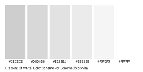 Gradient Of White Color Scheme » White » SchemeColor.com