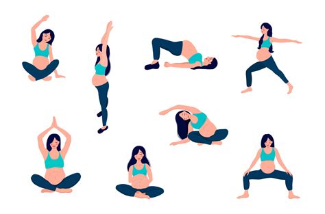 Pregnant Exercise Vector Art, Icons, and Graphics for Free Download