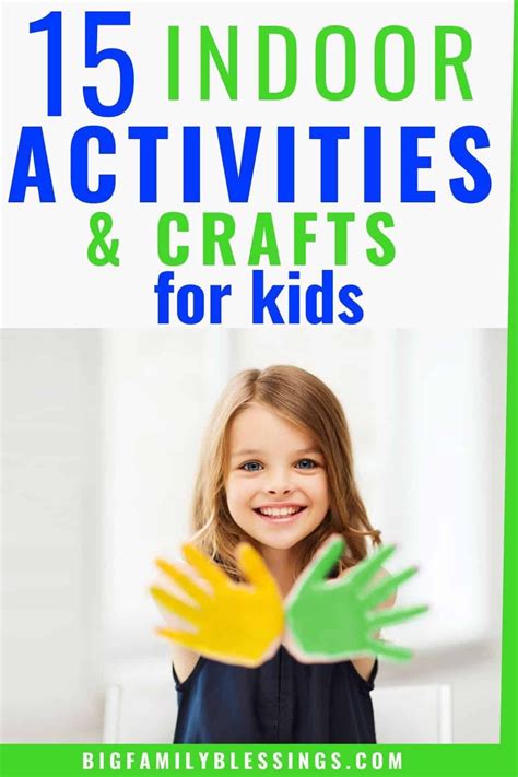 15 no prep indoor crafts activities for kids – Artofit