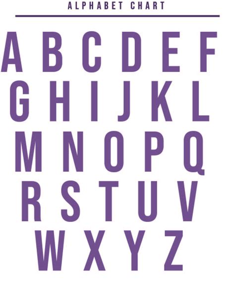 Free Alphabet Chart Printables