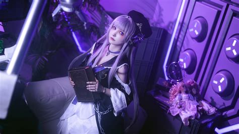 Cosplay Purple Background Women Asian Honkai Star Rail Herta Honkai Star Rail Wallpaper ...