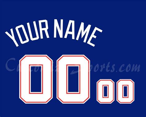 Atlanta Braves Customized Number Kit for Throwback Blue Jersey – Customize Sports