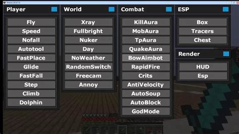 Mod Menu for Minecraft 1.16.4/1.15.2/1.14.4 | MinecraftGames.co.uk