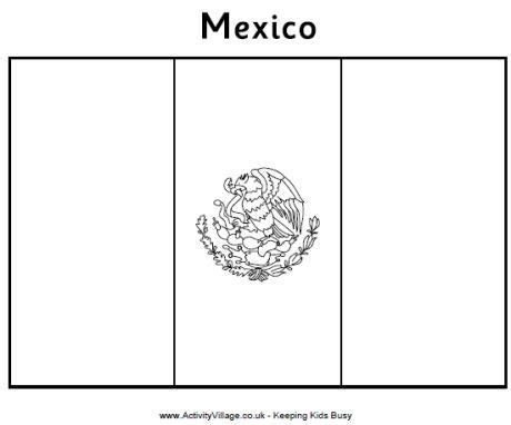 Mexico flag colouring page | Flag coloring pages, Mexico flag, Mexican flags