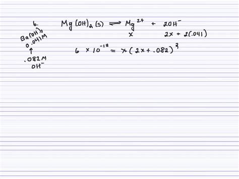 SOLVED:Calculate the solubility (in grams per liter) of magnesium hydroxide in the following. (a ...