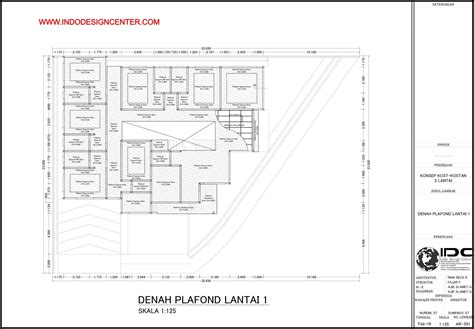Denah Plafond Autocad