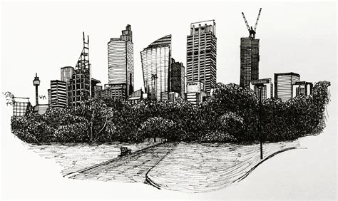 Sydney in Ink - Skyline : r/sydney