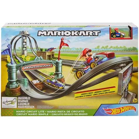 Hot Wheels Mario Kart Piranha Plant Slide 164 Track Set with Yoshi ...